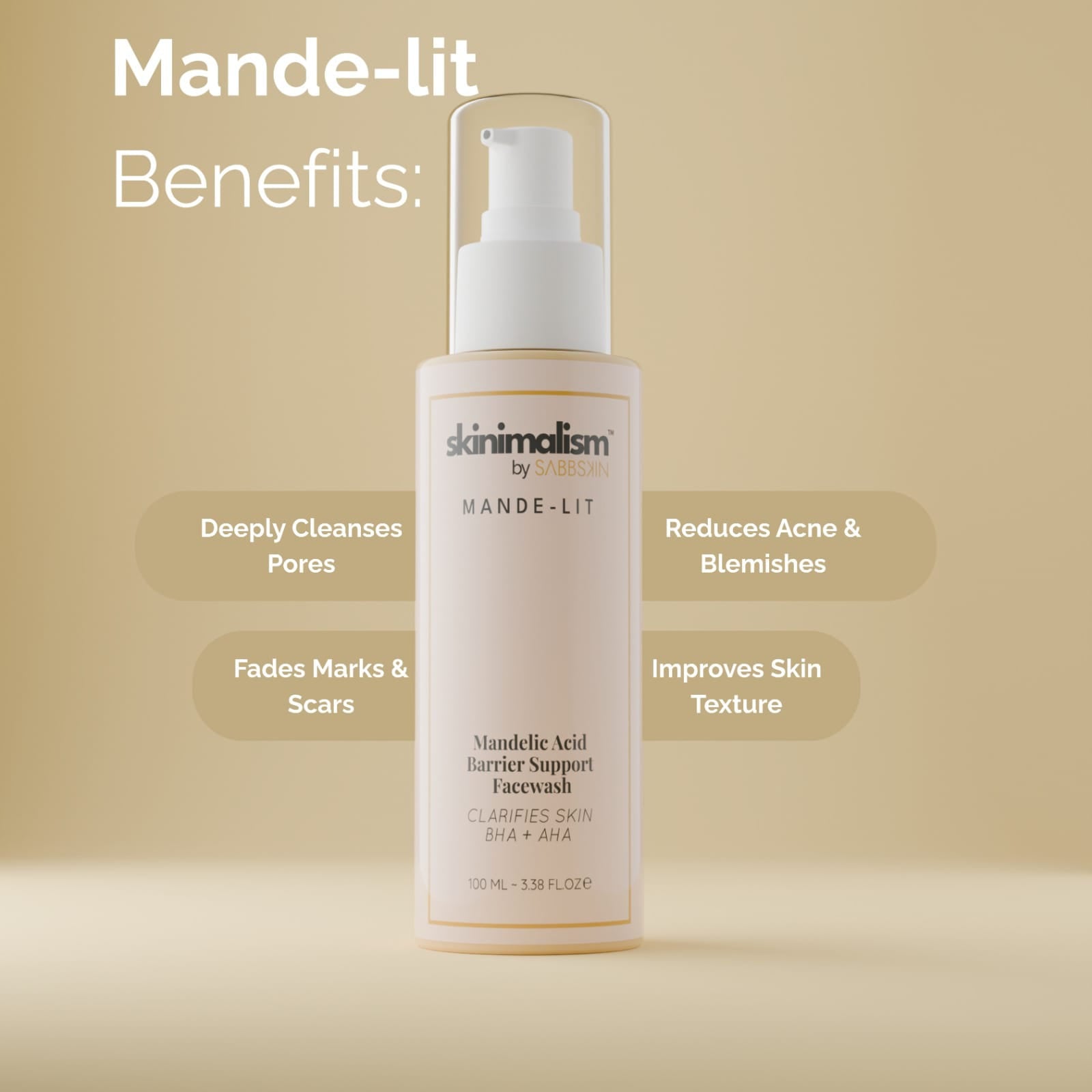 Mande Lit - Mandelic acid face wash